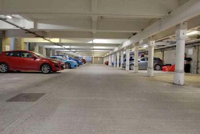 Secured basement parking