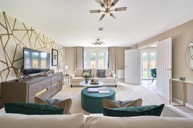 There's space for the whole family to relax in the lounge