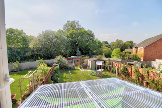 View across garden
