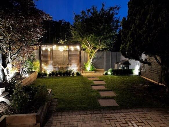 Garden in the evening
