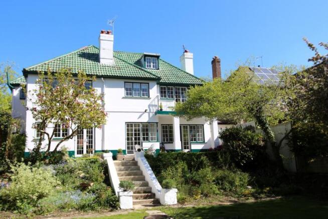 Rear of property