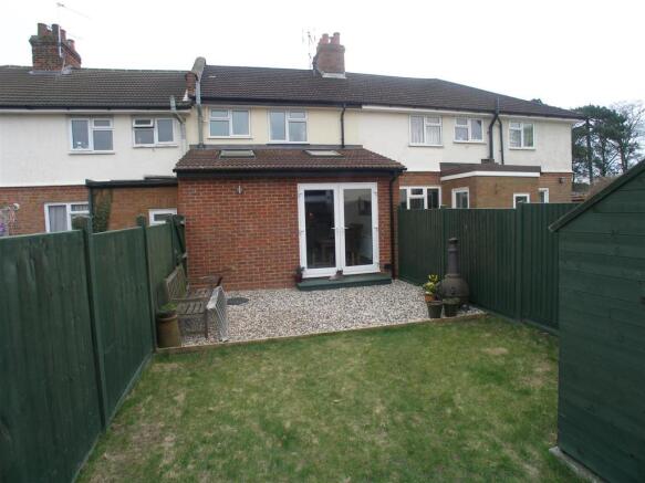 Rear view of house