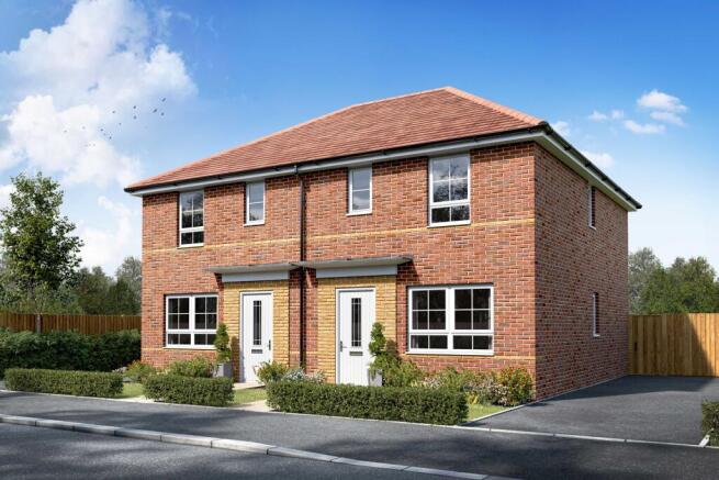 Exterior CGI view of our 3 bed Ellerton home