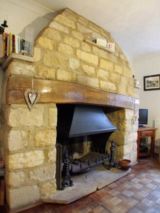 Day room fireplace