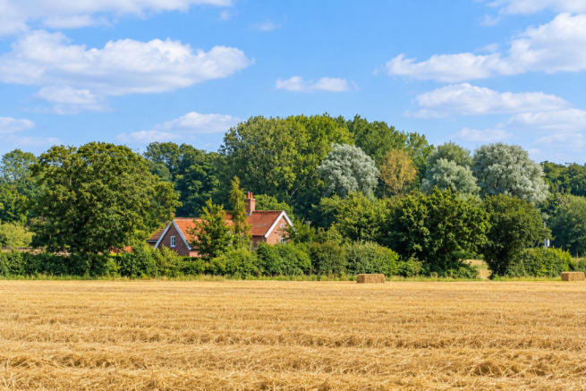 View of house from fields
