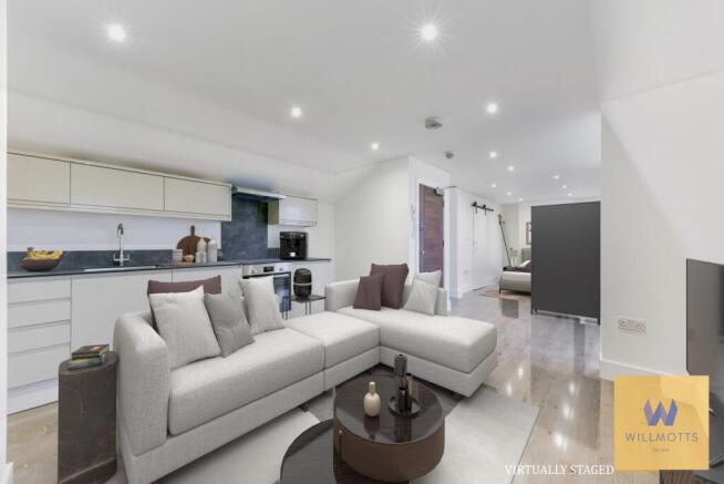 Open plan kitchen/lounge