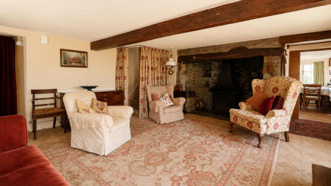 Sitting room with inglenook