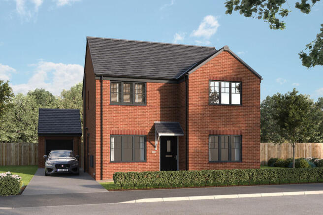 Computer Generated Image, Indicative Exterior, New Build Home