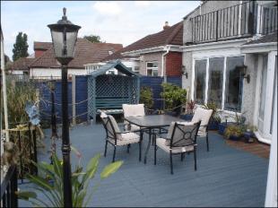 Rear decking area.