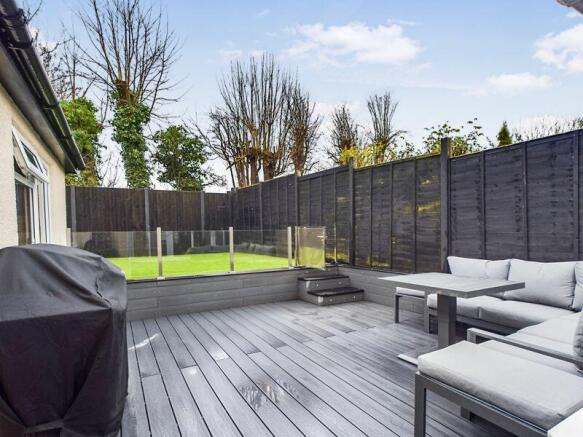 REAR GARDEN AND SEATING AREA