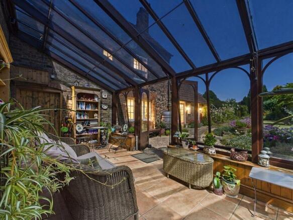 Conservatory at dusk