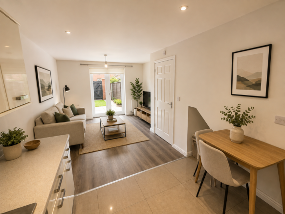With furnishings