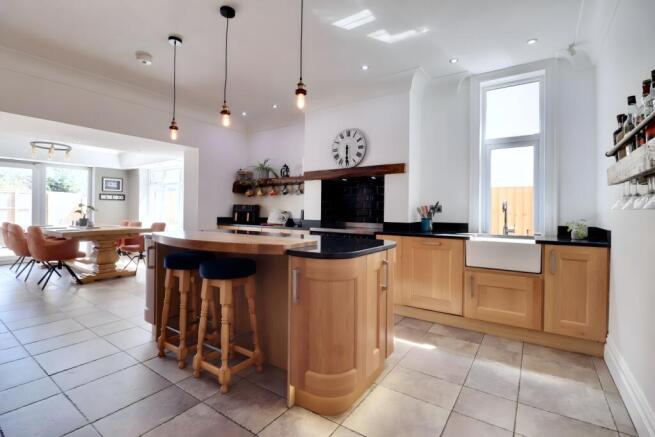 Stunning open-plan kitchen dining space