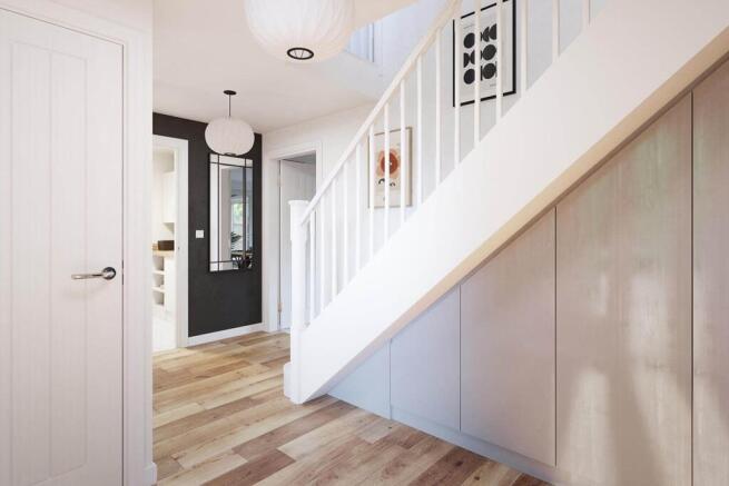 Light and bright hallway