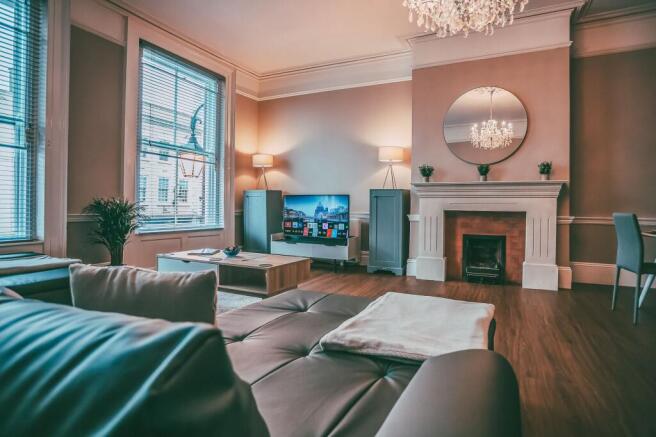 LIVING ROOM/DINING AREA AND KITCHEN