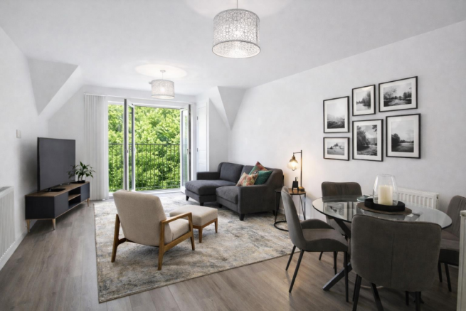 Living Room (Partially Virtual Staging)