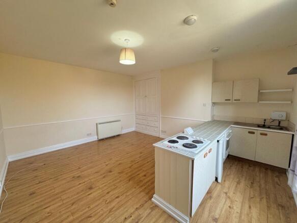 Living and kitchen area