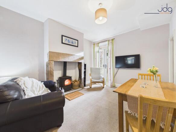 Cosy Dining Room with log burner