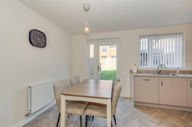 KITCHEN, DINER AND LIVING ROOM