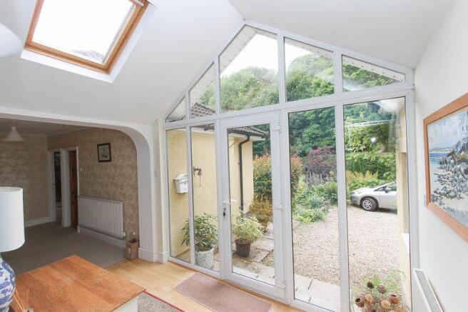 The glass atrium