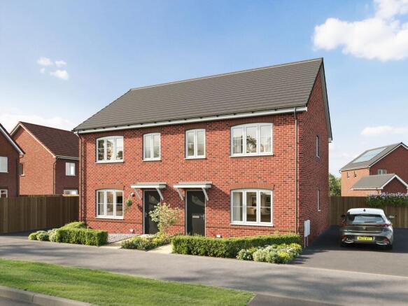 3-bed semi-detached on Plot 68 The Hazel, The Riverside Marey Way Burton On Trent DE15, £249,995