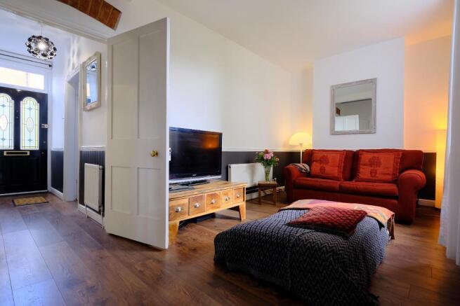 Sitting room and entrance hall