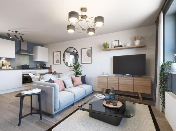 Lounge in the Alverton 2 bedroom home