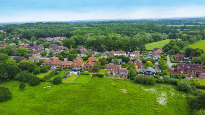 Drone view of the house and South Chailey