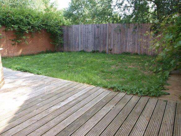 Rear garden with...