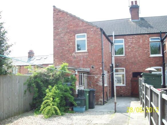 Rear of property