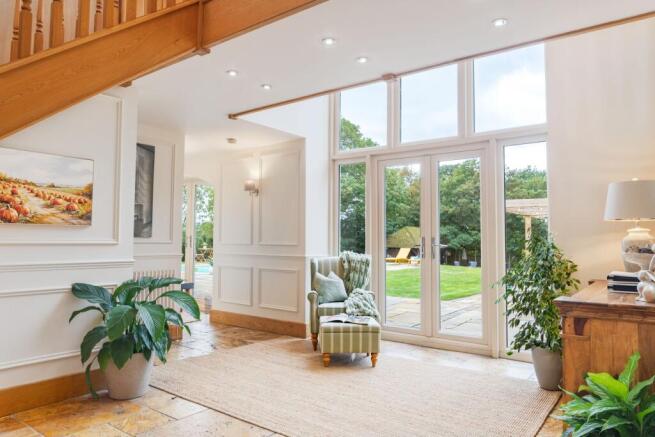 A double-height entrance hall