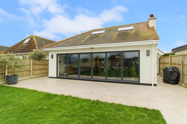 Rear of property