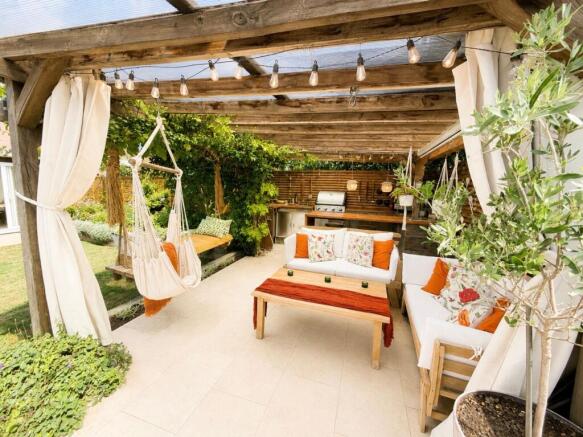 Garden seating area