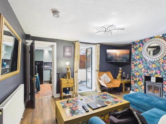 Reception room basement flat