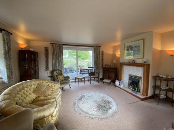 Lounge fireplace