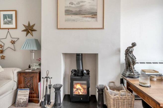 Living room log burner