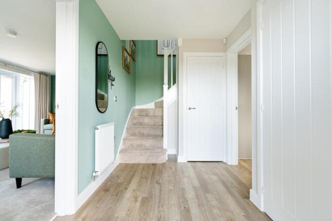 The Trusdale has a spacious hallway with ample storage