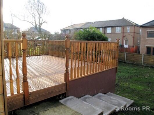 decked area