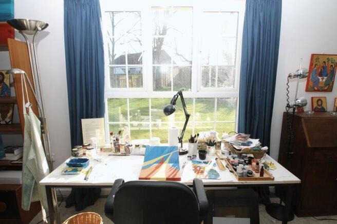 Desk in bedroo...