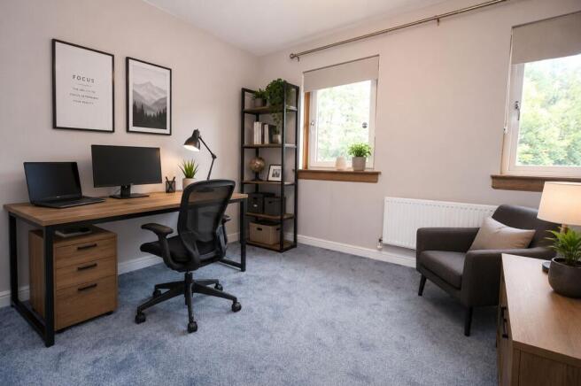 VIRTUALLY STAGED BEDROOM 2