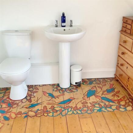 Upper w.c. painted floor details