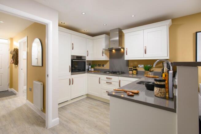 Internal kitchen image of The Greenwood at Gateford Manor