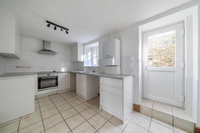 Kitchen with access to rear garden