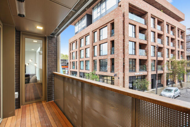 Flat C01.01 Sidworth Street, E8 3SD . Balcony. ...