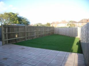 Rear patio + garden