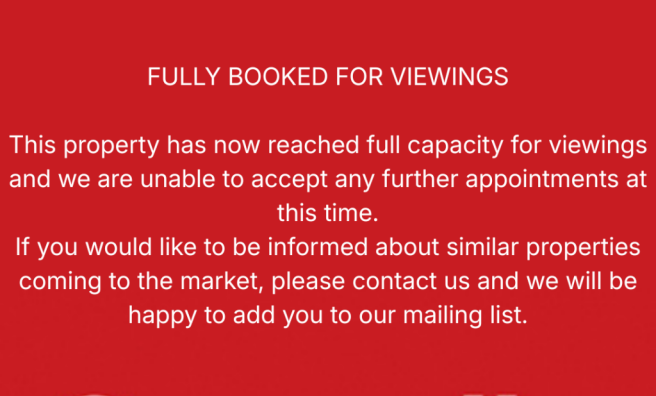 FULLY BOOKED
