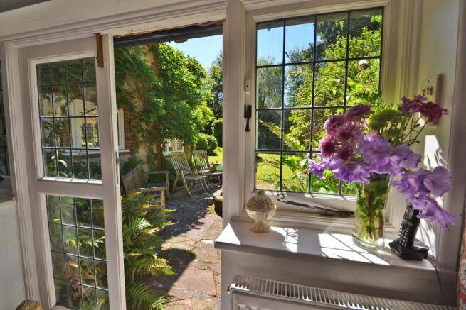 Doors out to garden
