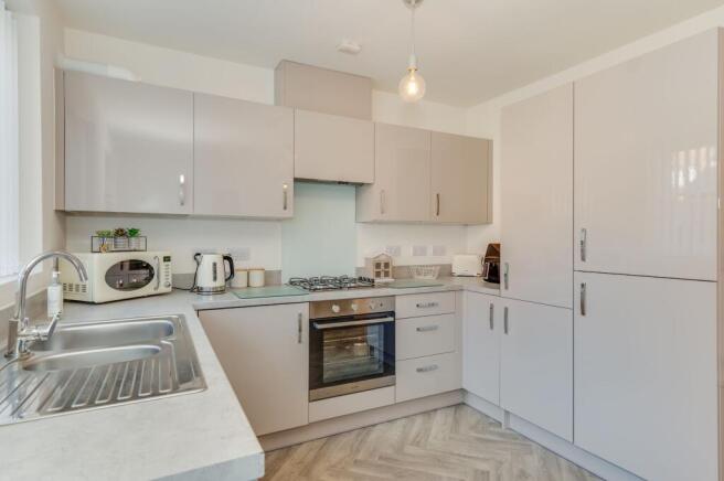 KITCHEN, DINER AND LIVING ROOM