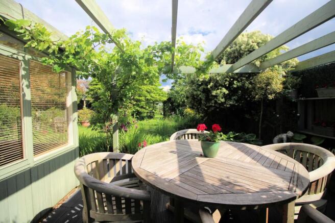 deck and garden view