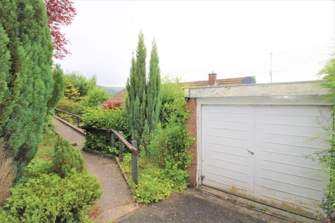 Garage and pathway